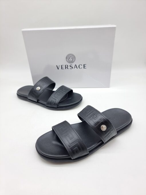 Шлёпанцы мужские Versace Slides A109969 Black - фото 2