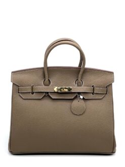 Женская сумка Hermes Birkin 35x26 см A109375 бежевая