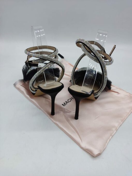 Туфли-босоножки женские Mach & Mach A109163 Sequins Bow чёрные - фото 5