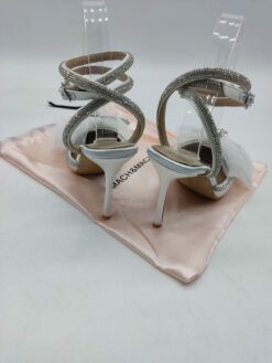Туфли-босоножки женские Mach & Mach A109155 Sequins Bow серебристые