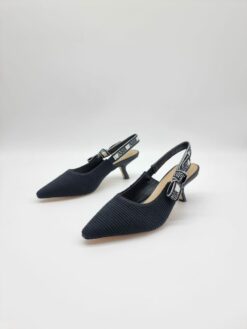 Женские босоножки Christian Dior J'Adior A109321 на каблуке чёрные