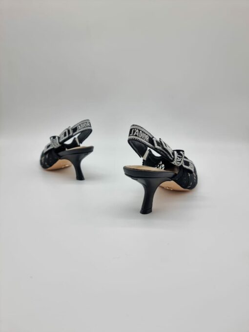 Женские босоножки Christian Dior J'Adior A109332 на каблуке чёрные - фото 3