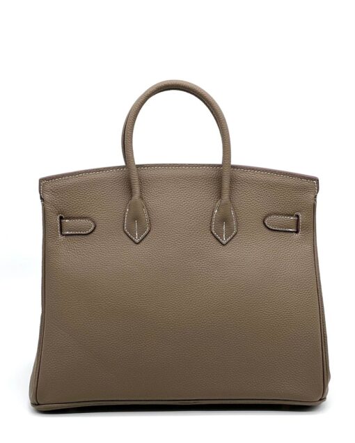 Женская сумка Hermes Birkin 35x26 см A109375 бежевая - фото 3