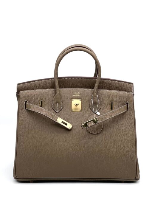 Женская сумка Hermes Birkin 35x26 см A109375 бежевая - фото 5