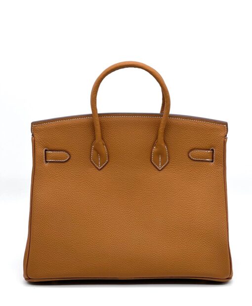 Женская сумка Hermes Birkin 35x26 см A109395 коричневая - фото 3