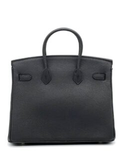 Женская сумка Hermes Birkin 35×26 см A109425 чёрная фурнитура золото
