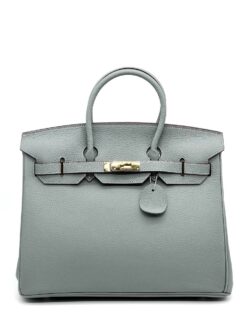 Женская сумка Hermes Birkin 35×26 см A109435 серая