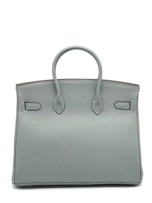 Женская сумка Hermes Birkin 35x26 см A109435 серая - фото 3