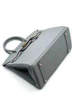 Женская сумка Hermes Birkin 35×26 см A109435 серая