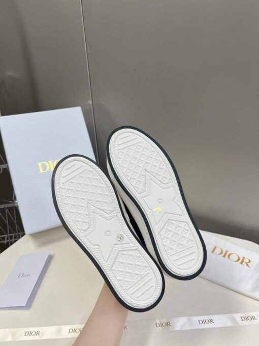 Кеды Christian Dior Walk'n'Dior Oblique на платформе белые - фото 6