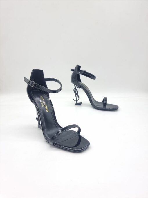 Туфли-босоножки Yves Saint Laurent Opyum A110411 Patent Leather Black - фото 1