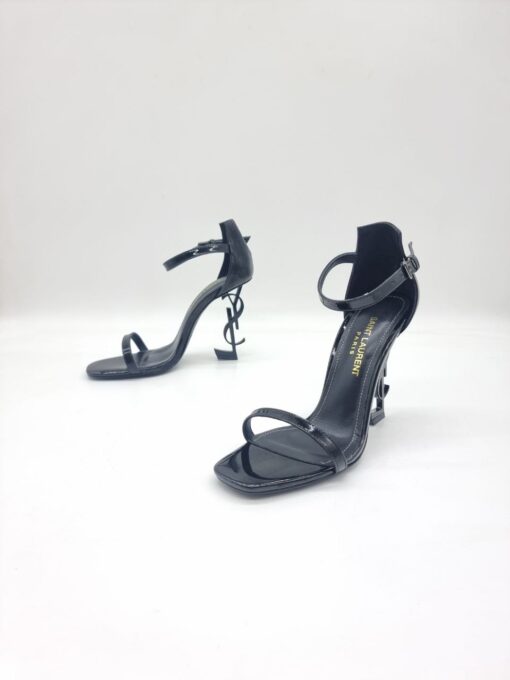 Туфли-босоножки Yves Saint Laurent Opyum A110411 Patent Leather Black - фото 2