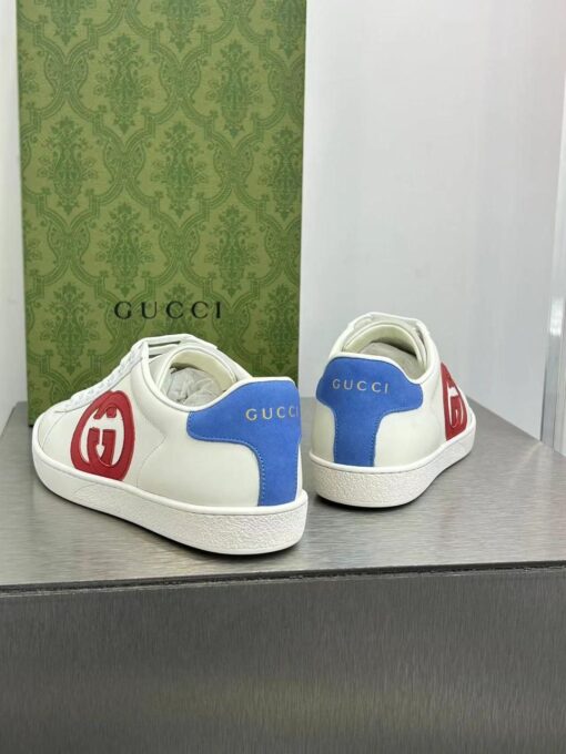 Кроссовки Gucci Ace Interlocking G 757943 Premium White - фото 5