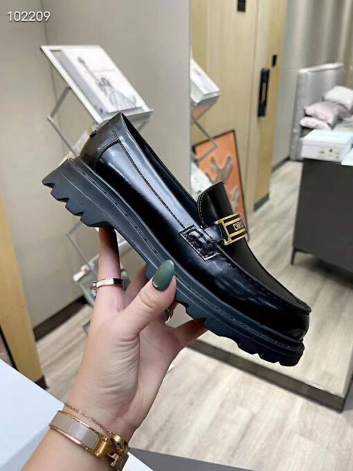 Туфли-лоферы Dior кожаные A113355 чёрные - фото 7
