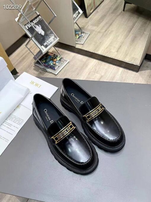 Туфли-лоферы Dior кожаные A113355 чёрные - фото 9