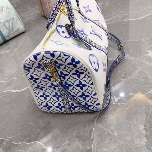 Дорожная сумка Louis Vuitton A113977 45/25/20 см белая - фото 7