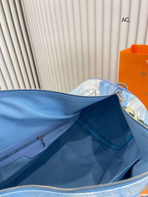 Дорожная сумка Louis Vuitton A114007 45/27/22 см голубая - фото 6