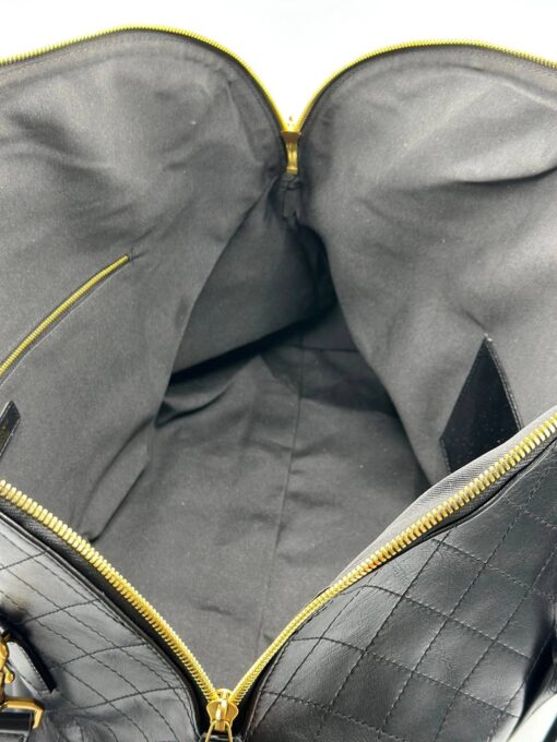 Дорожная кожаная сумка Yves Saint Laurent YSL-114025 57/32 см черная - фото 4