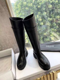Сапоги Celine Bulky High Buckle Boot In Calfskin 352023554C Premium Black