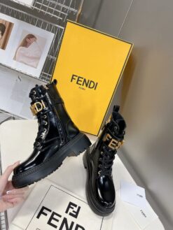 Ботинки Fendi Fendigraphy Leather Biker Boots 8T8355AKY6F1H1K Premium Black