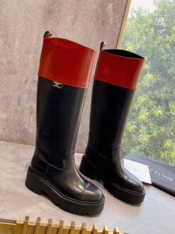 Сапоги Celine Bulky High Boot In Calfskin 351443755C Premium Black-Brown
