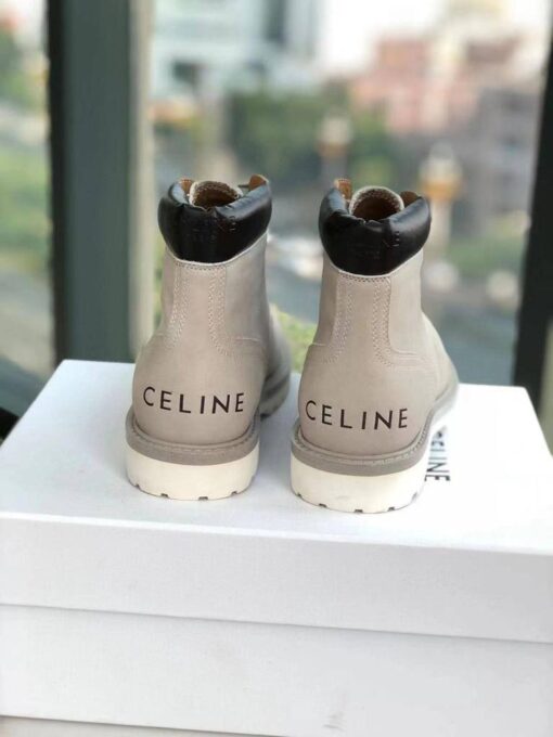 Ботинки Celine Kurt 01 Laced Up Boot In Nubuck 3449973584C Premium Grey - фото 2