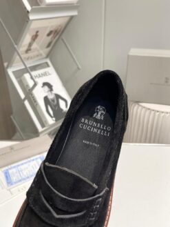 Лоферы мужские Brunello Cucinelli A115009 чёрные