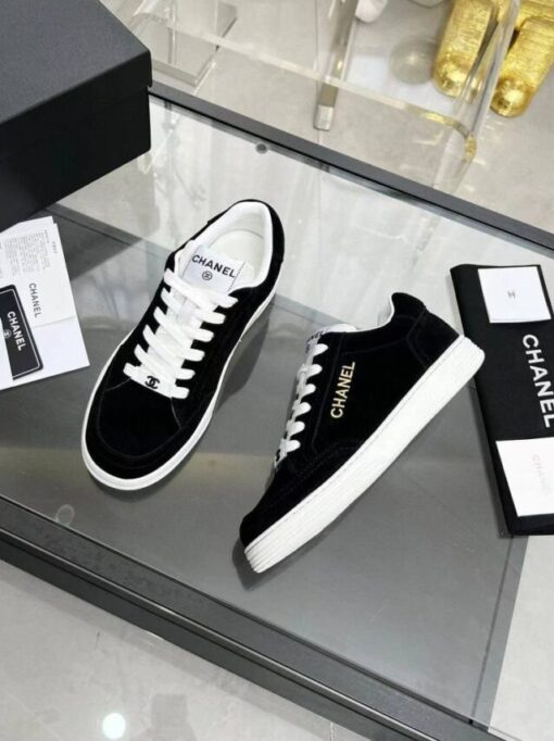 Кроссовки женские Chanel A115597 чёрные - фото 1