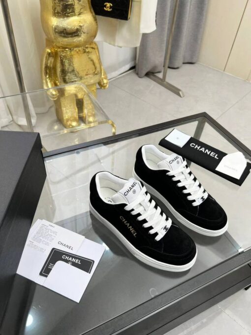 Кроссовки женские Chanel A115597 чёрные - фото 3