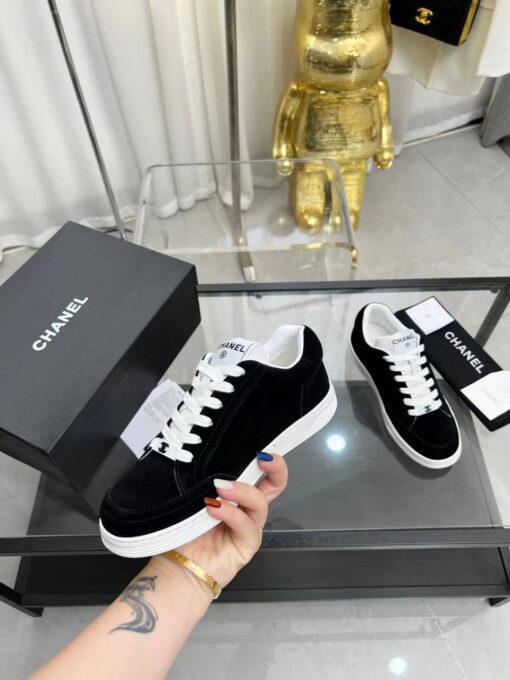 Кроссовки женские Chanel A115597 чёрные - фото 4