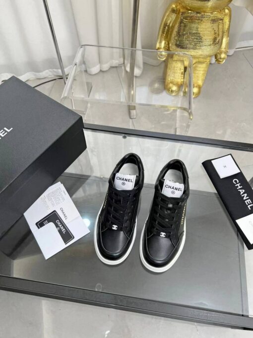 Кроссовки женские Chanel A115618 чёрные - фото 2