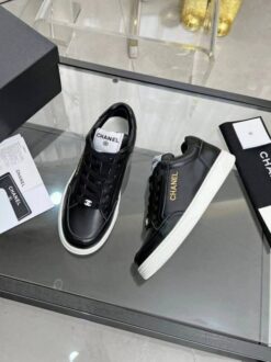 Кроссовки женские Chanel A115618 чёрные - фото 7