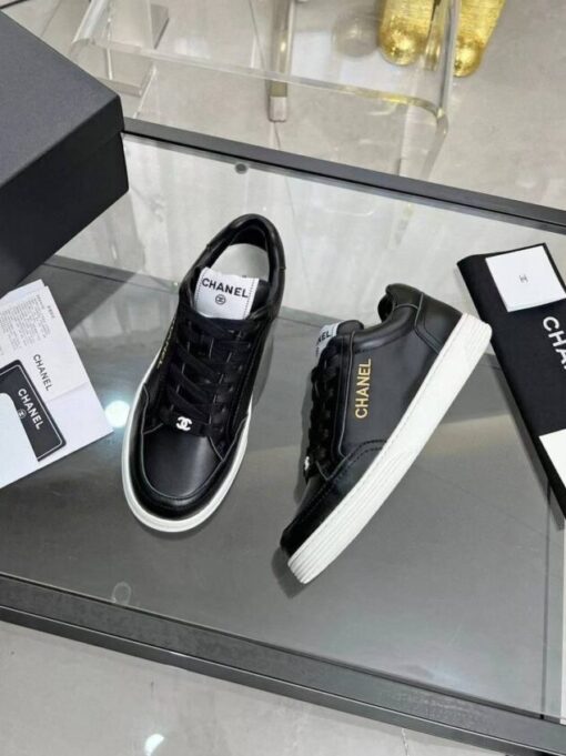 Кроссовки женские Chanel A115618 чёрные - фото 1