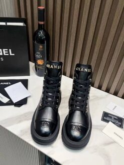 Ботинки Chanel A115629 чёрные
