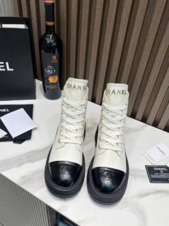 Ботинки Chanel A115688 белые