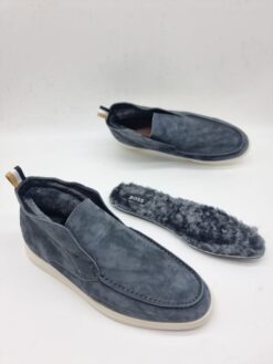 Мужские ботинки Hugo Boss A117488 зимние с мехом серые