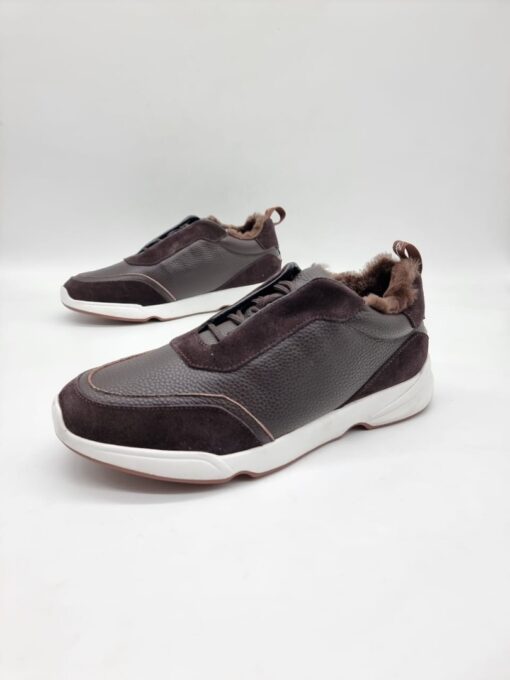 Мужские кроссовки Лоро Пиано A118161 коричневые - фото 3