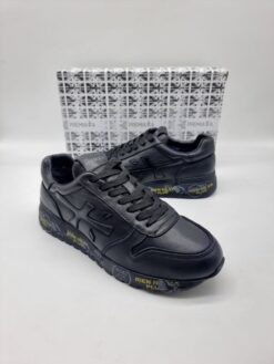 Мужские кроссовки Premiata A117536 зимние с мехом чёрные