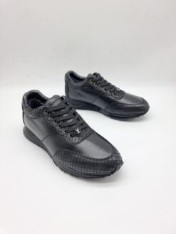 Мужские кроссовки Louis Vuitton A117658 зимние с мехом чёрные