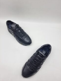 Мужские кроссовки Premiata A117536 зимние с мехом чёрные