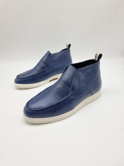 Мужские ботинки Hugo Boss A118211 зимние с мехом синие - фото 3