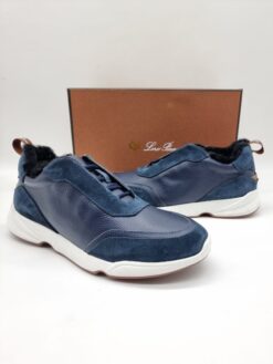 Мужские кроссовки Лоро Пиано A118173 синие - фото 3