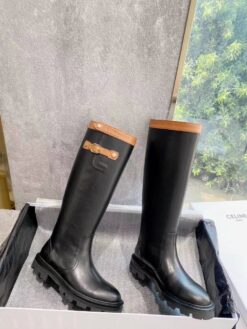 Сапоги Celine Bulky High Buckle Boot In Calfskin 352023554J Premium Black