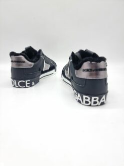 Кроссовки Dolce & Gabbana Custom 2 Zero A116221 зимние с мехом черные