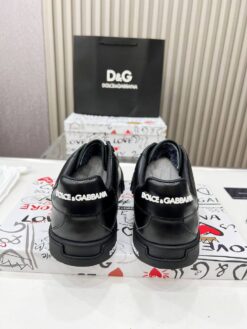 Кроссовки Dolce & Gabbana Portofino A116271 зимние с мехом черные