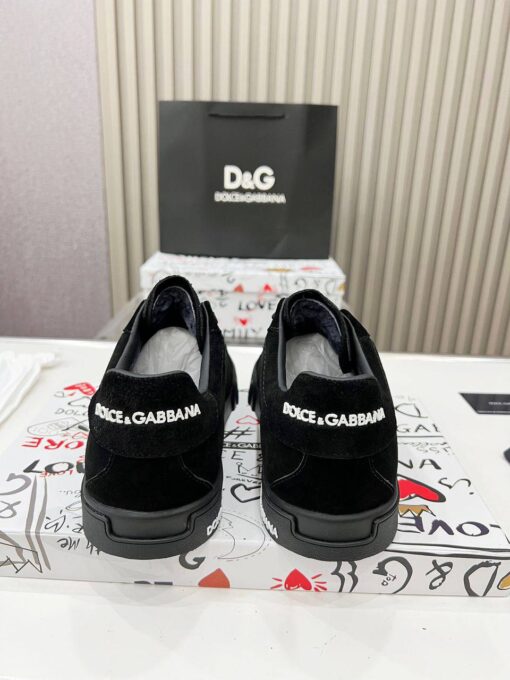 Кроссовки Dolce & Gabbana Portofino A116288 зимние с мехом черные - фото 4