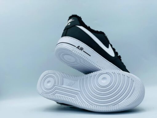 Кроссовки Nike Air Force 1 Low A116981 Black зимние с мехом - фото 5