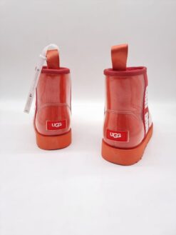 Угги женские UGG Classic Clear Mini Red силиконовые