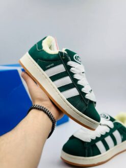 Кроссовки Adidas Campus 00S W A117965 зимние с мехом зелёные