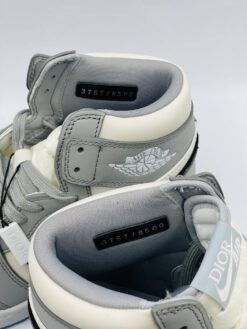 Кроссовки Nike Air Jordan 1 Retro High x Dior Premium Grey